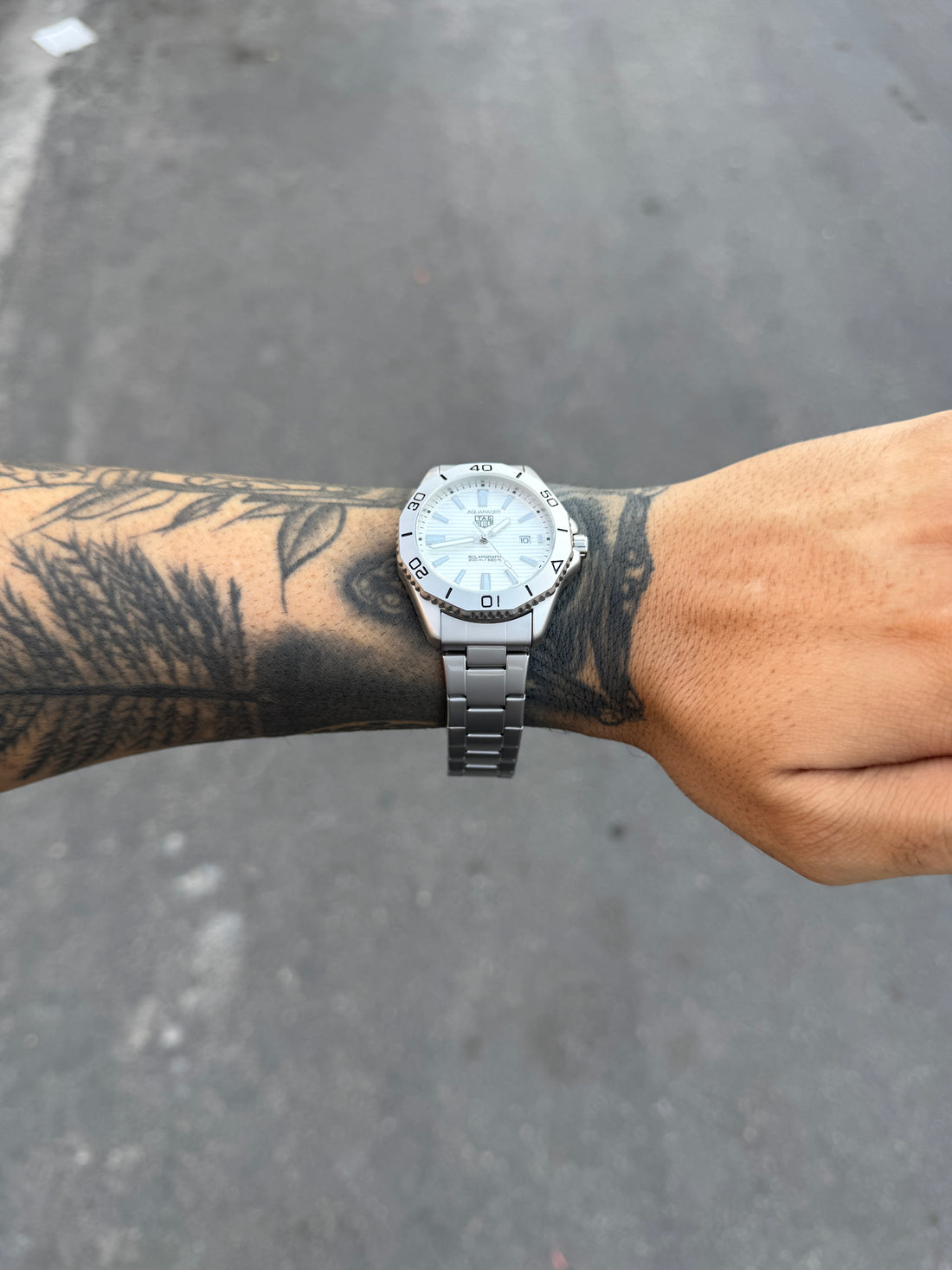 TAG HEUER AQUARACER FUNDO BRANCO
