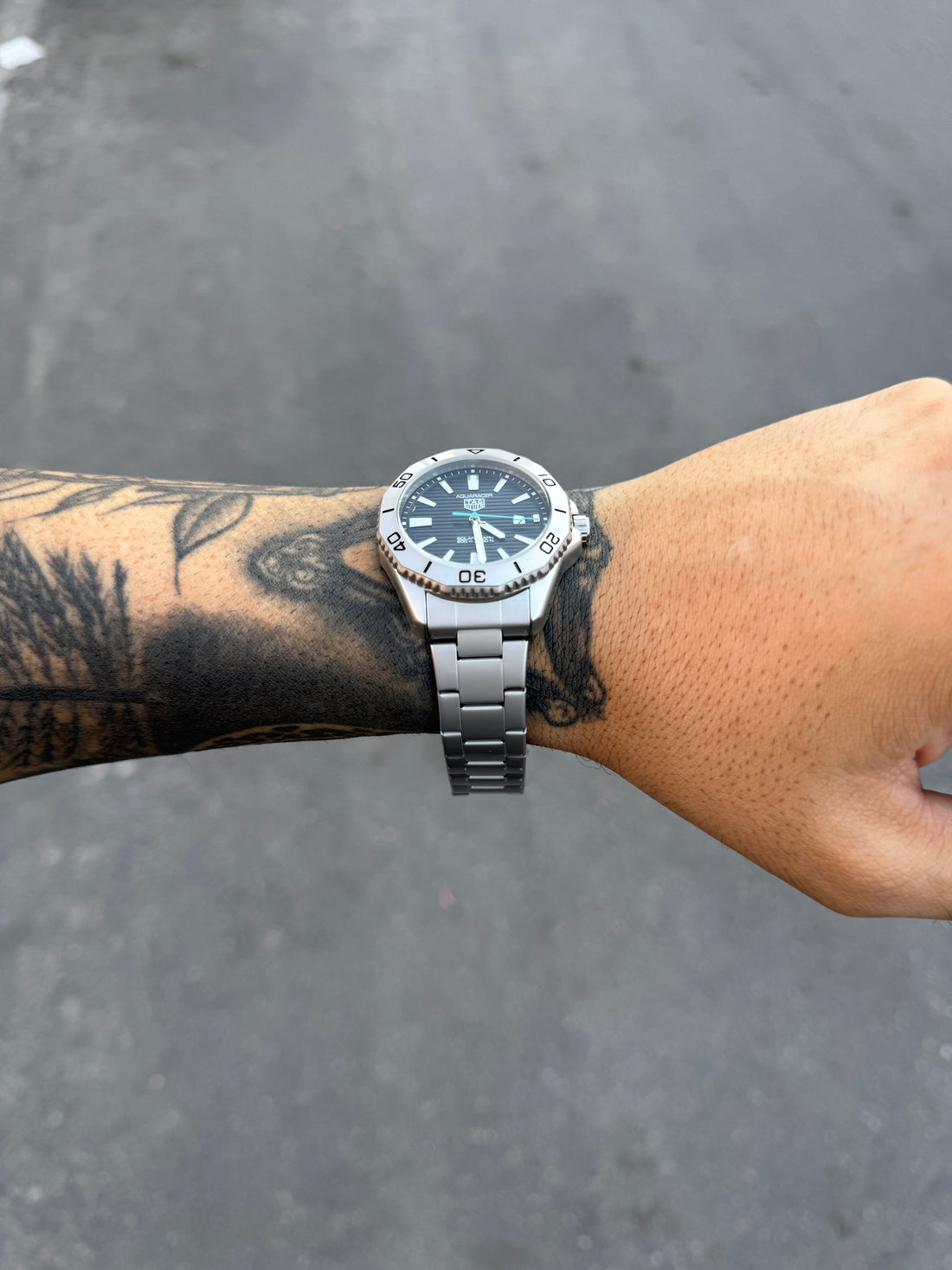 TAG HEUER AQUARACER FUNDO PRETO