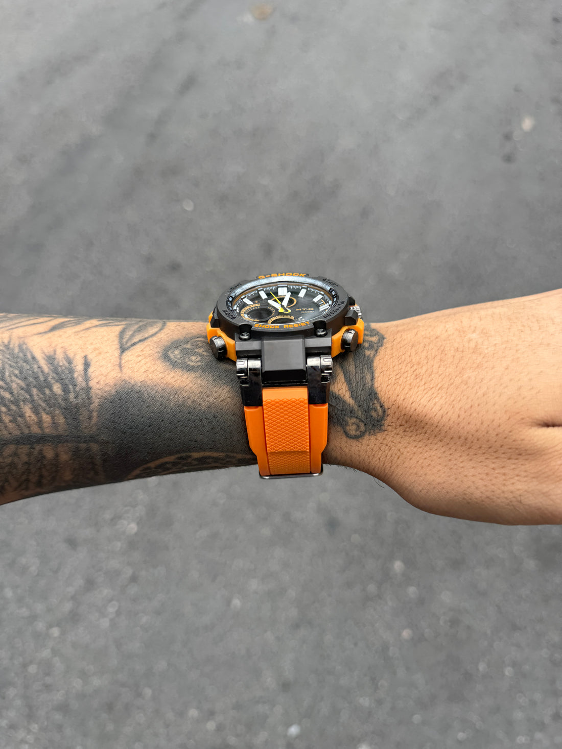 G-SHOCK STEEL MTG LARANJA