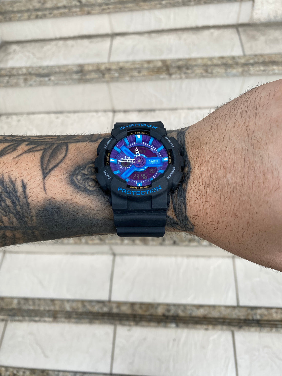 G-SHOCK GA-110 PRETO ROXO