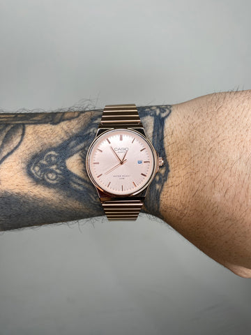 CASIO QUARTZ REDONDO ROSE GOLD