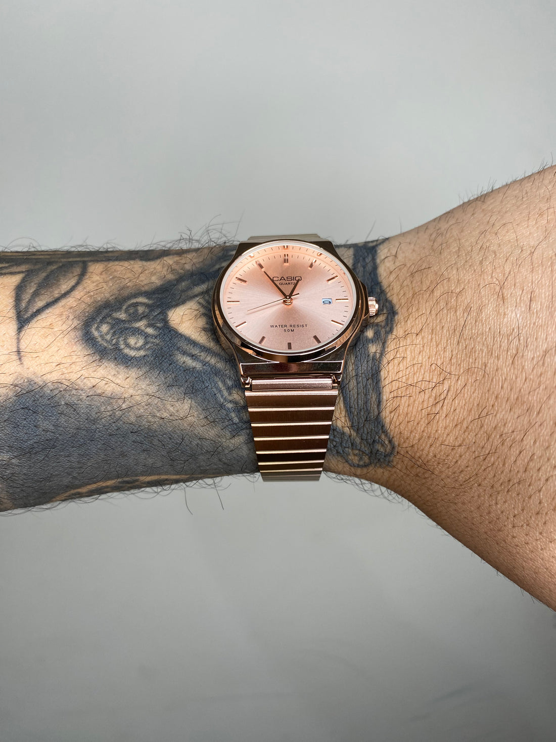 CASIO QUARTZ REDONDO ROSE GOLD