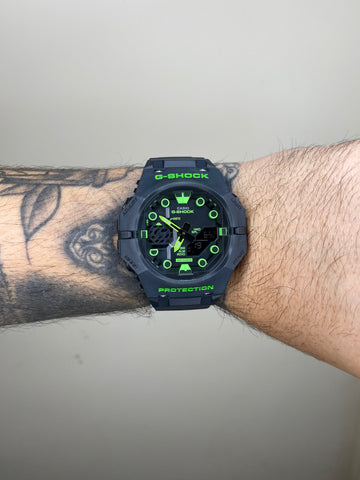 G-SHOCK GA-B001 PRETO COM VERDE