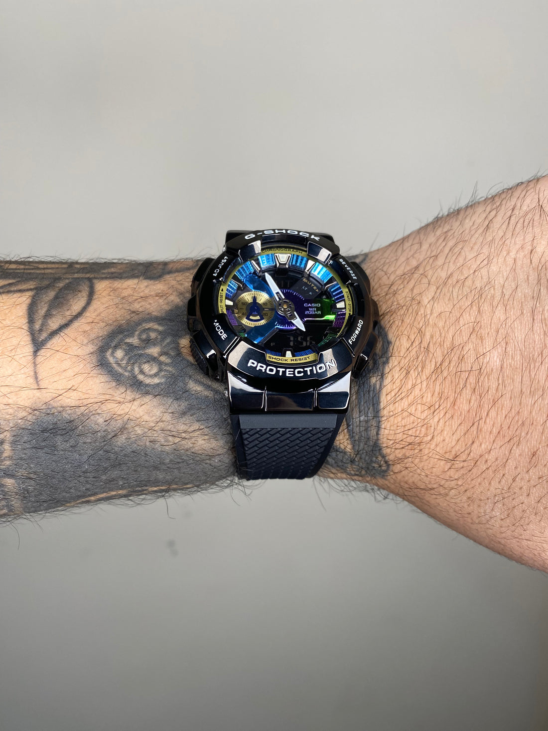 G-SHOCK GA-110 CAIXA EM AÇO PRETO