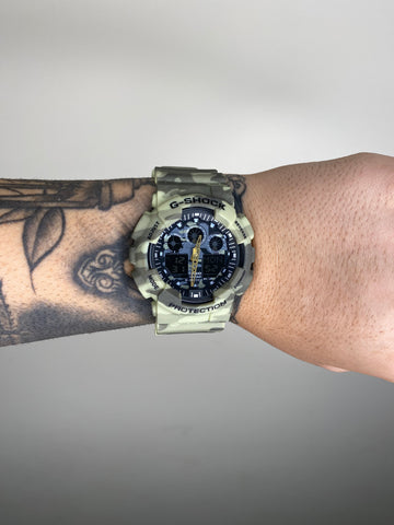 G-SHOCK GA-100 VERDE CAMUFLADO