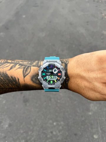 G-SHOCK GA-700 AZUL COM COLORIDO