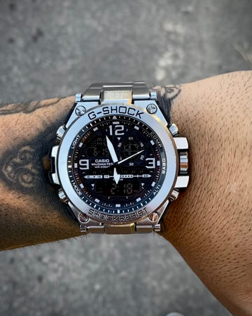 G-SHOCK STEEL TODO EM AÇO PRATEADO