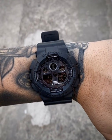 G-SHOCK GA-100 PRETO
