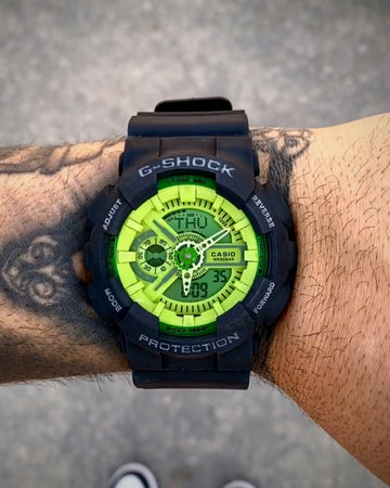G-SHOCK GA-110 PRETO VERDE