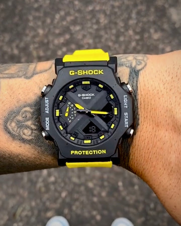 G-SHOCK GA-2300 PRETO E AMARELO