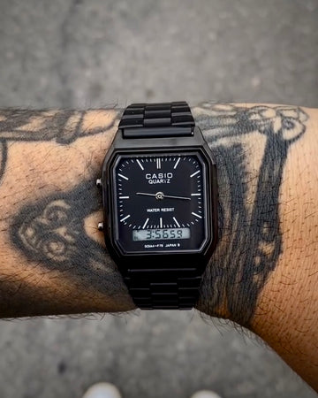 CASIO VINTAGE QUARTZ PRETO