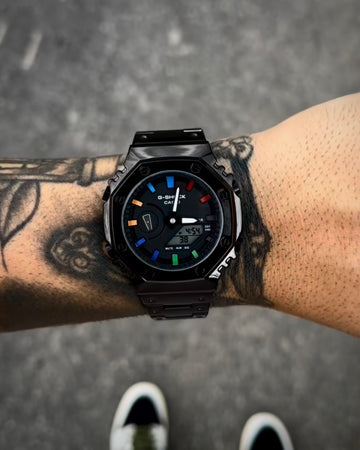 G-SHOCK GMB-2100 PRETO COM COLORIDO