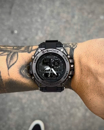 G-SHOCK STEEL CAIXA EM AÇO PRETO