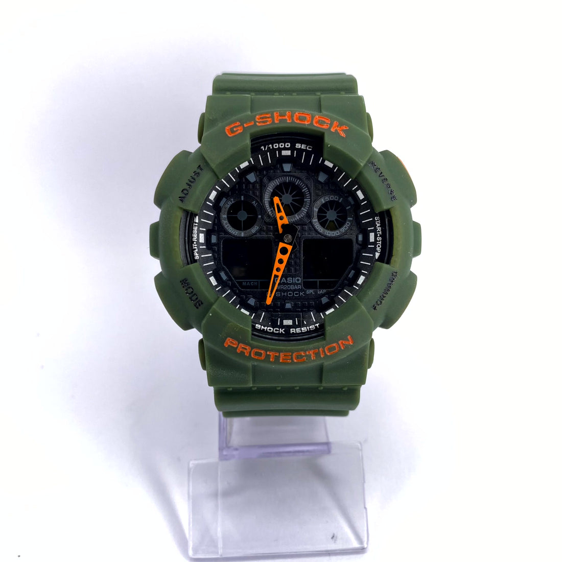 G-SHOCK GA-100 VERDE-LARANJA