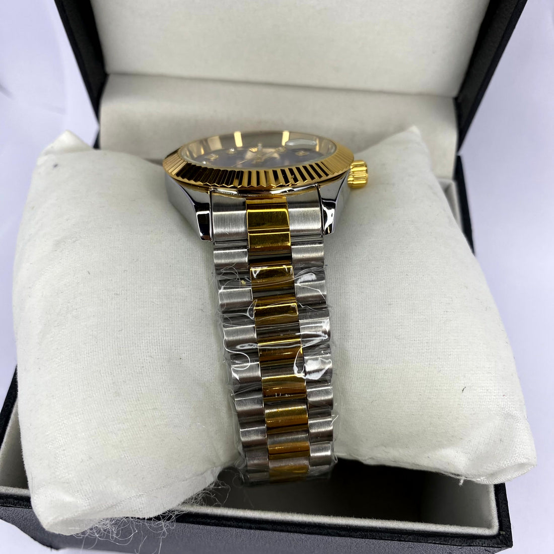 ROLEX DATEJUST PRATA-DOURADO