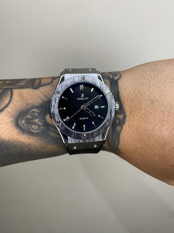 HUBLOT GENEVE PRATEADO