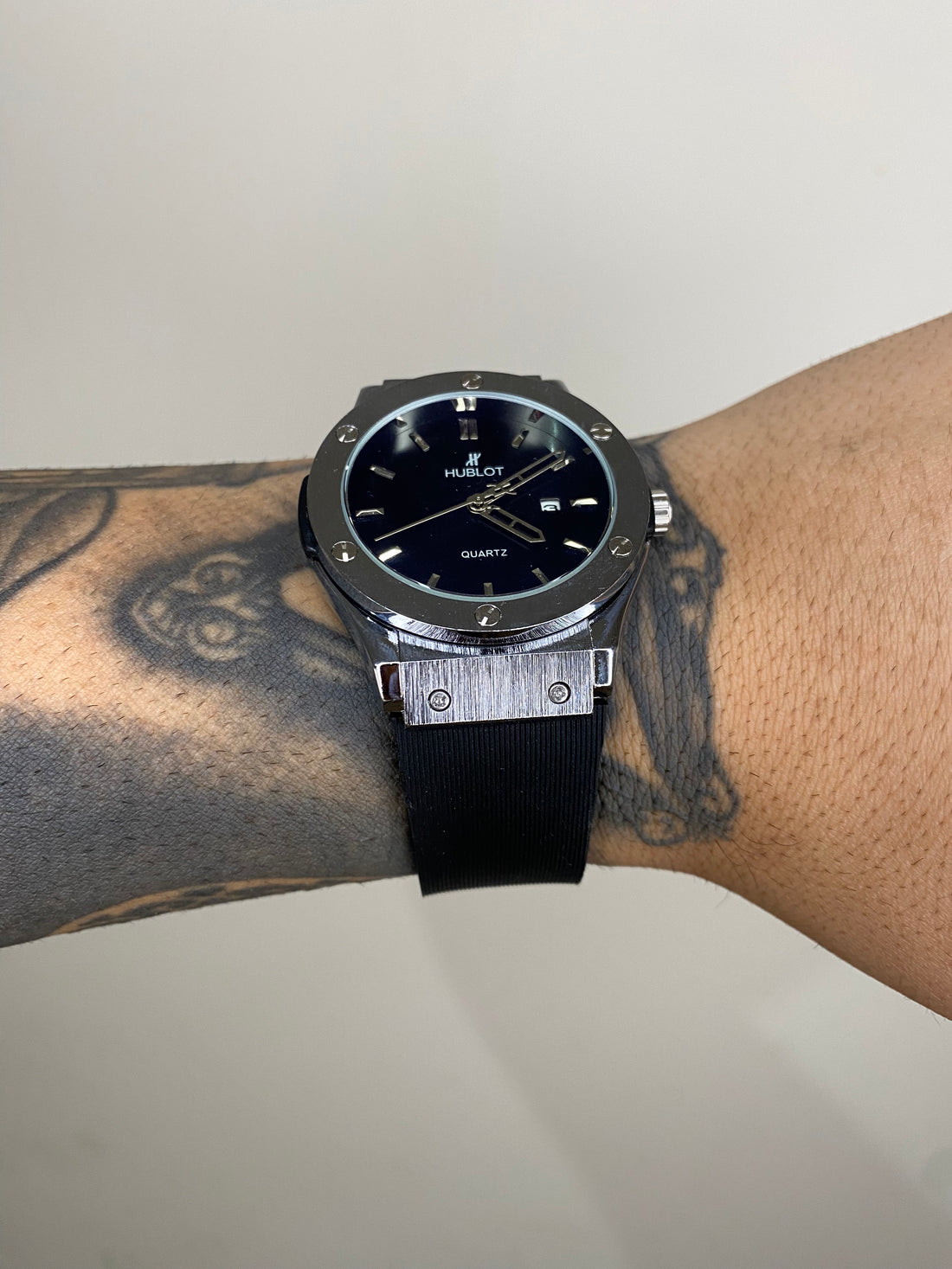 HUBLOT GENEVE PRATEADO