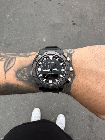 G-SHOCK PROTREK STEEL PRETO