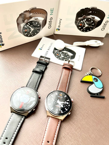 SMARTWATCH BLULORY GLIFO PULSEIRA EM COURO