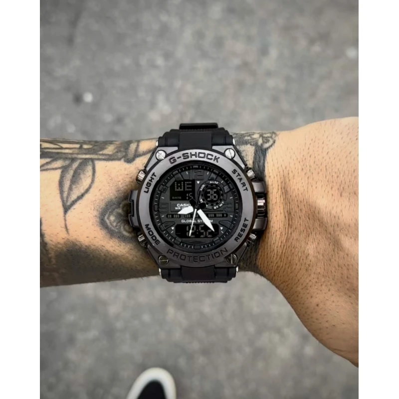 G-SHOCK STEEL CAIXA EM AÇO PRETO