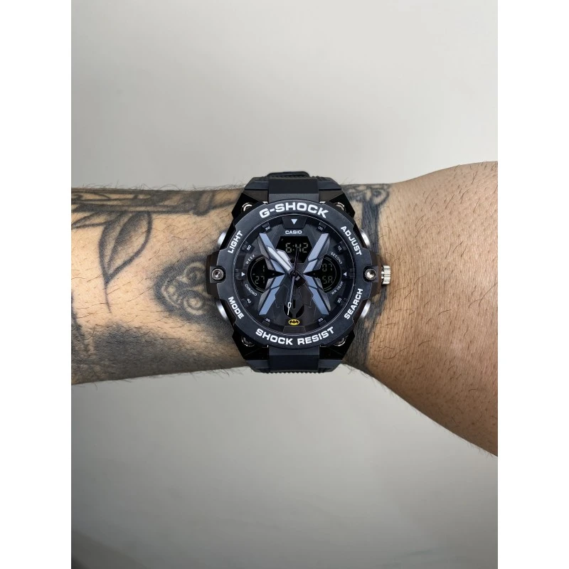 G-SHOCK BATMAN PRETO COM CINZA